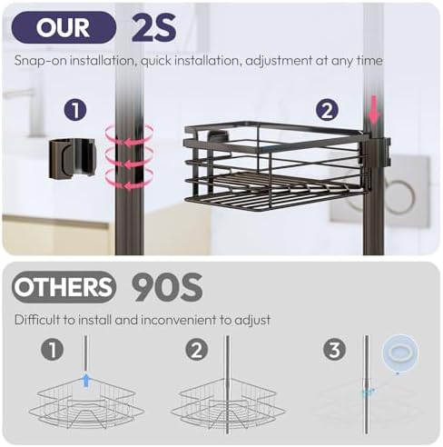 Adjustable Height Shower Caddy