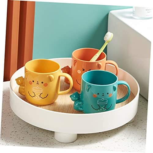 Unbreakable 3D Bathroom Brushing Mugs - Cute Plastic Coffee Cups Hohopeti