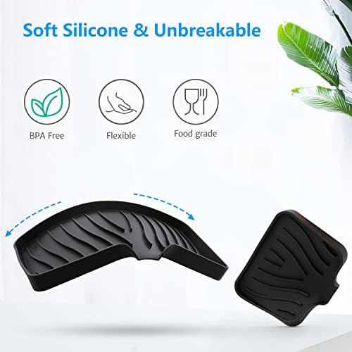 3-Pack Silicone Soap Dishes Set Kitchen and Bathroom Essential