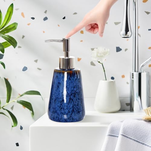 Stylish Ceramic Dispenser with Variable Glaze