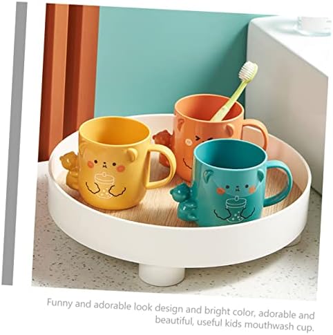 Unbreakable 3D Bathroom Brushing Mugs - Cute Plastic Coffee Cups Hohopeti