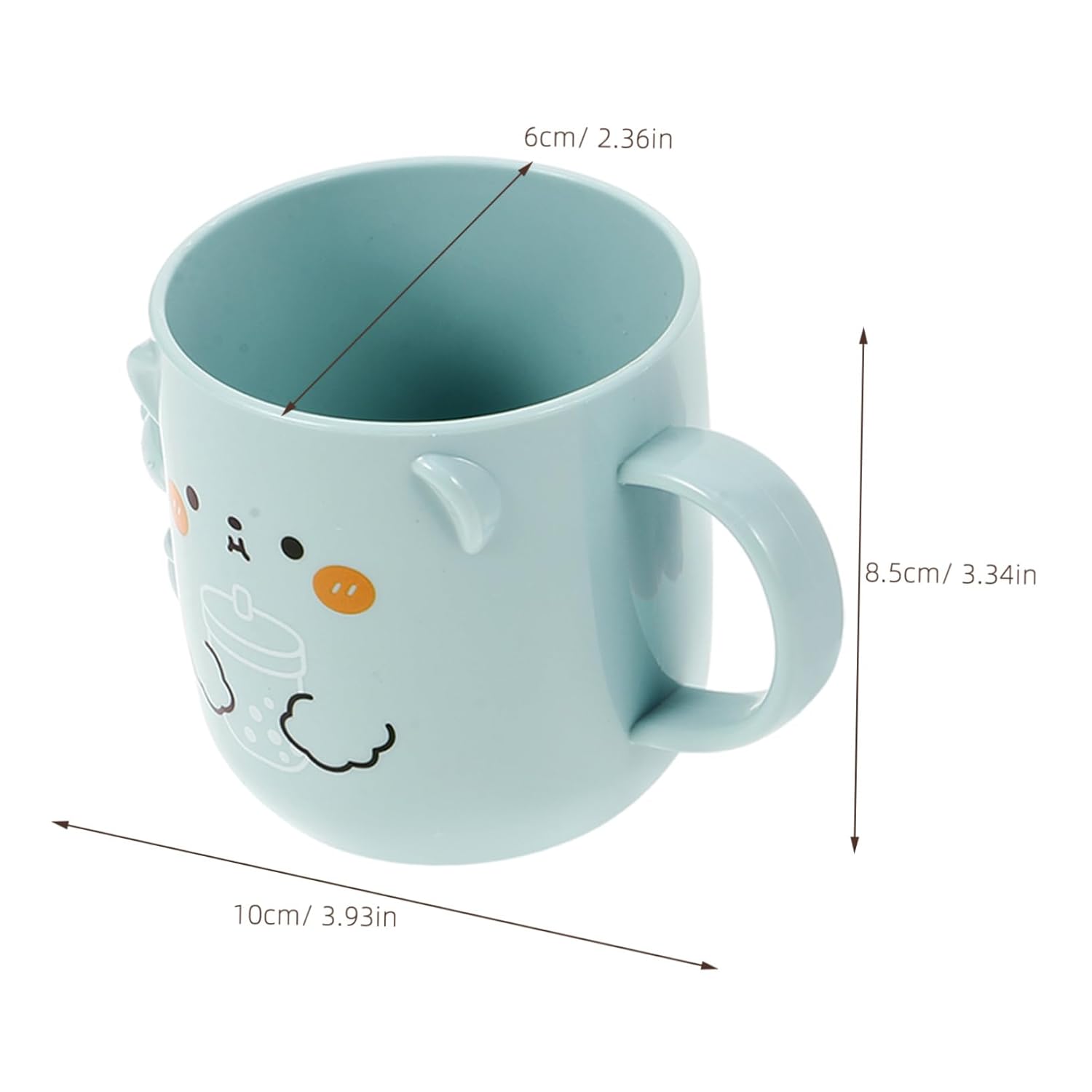 Plastic Cup Toddler Set 2PCS Kids Tooth Brush Holder