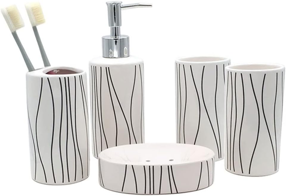 Bathroom Set 5-Piece Dispenser Collection