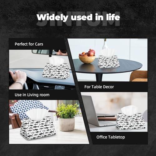 Stylish PU Leather Tissue Box Cover Functional and Aesthetic Organizer