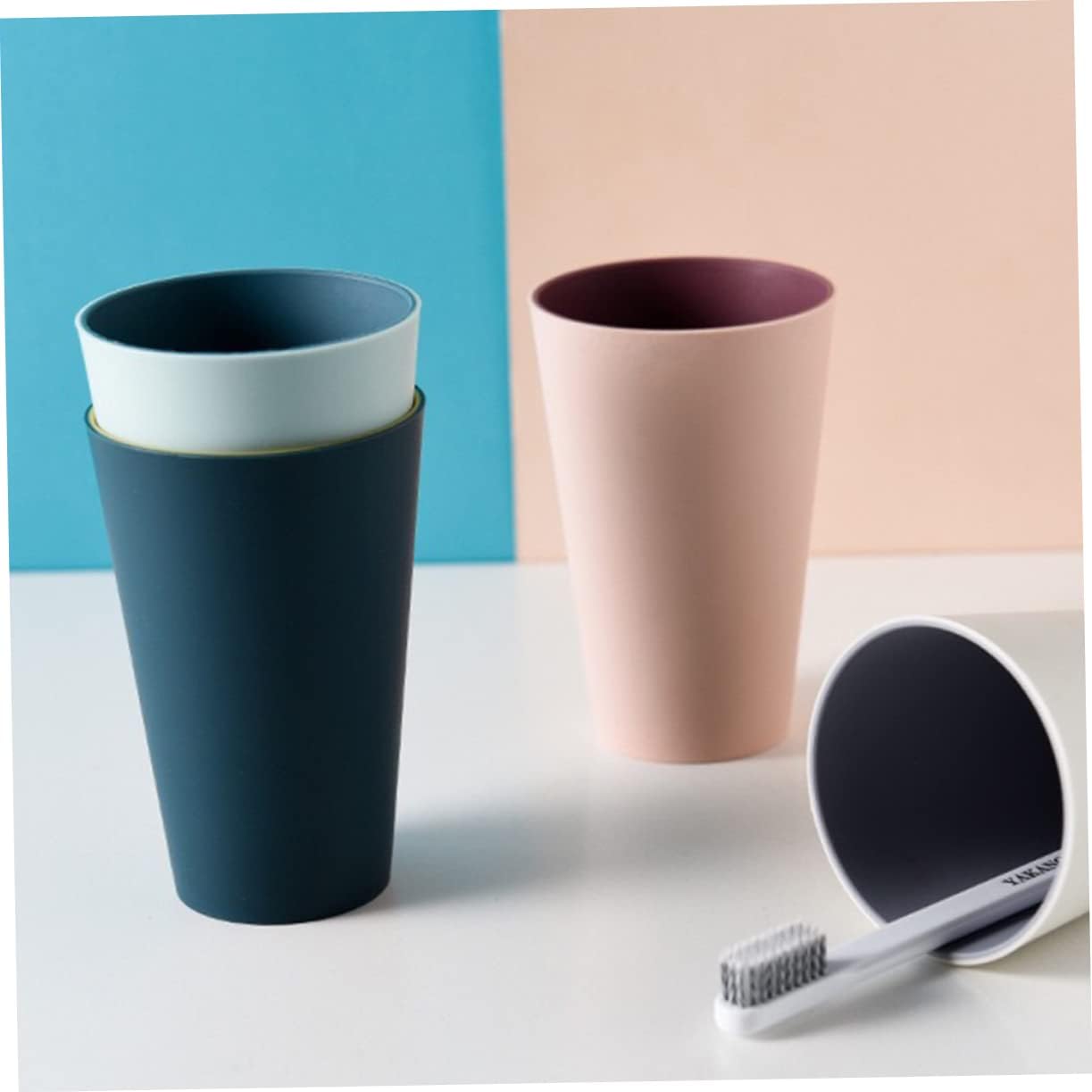 Elegant Family Toothbrush Tumbler for Bathroom Kitchen Travel