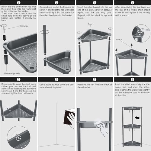 ODesign 3-Tier Corner Shower Caddy