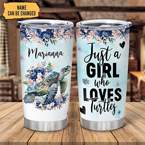 Personalized Stainless Steel Tumbler - Seashell Art Design for Tea Coffee