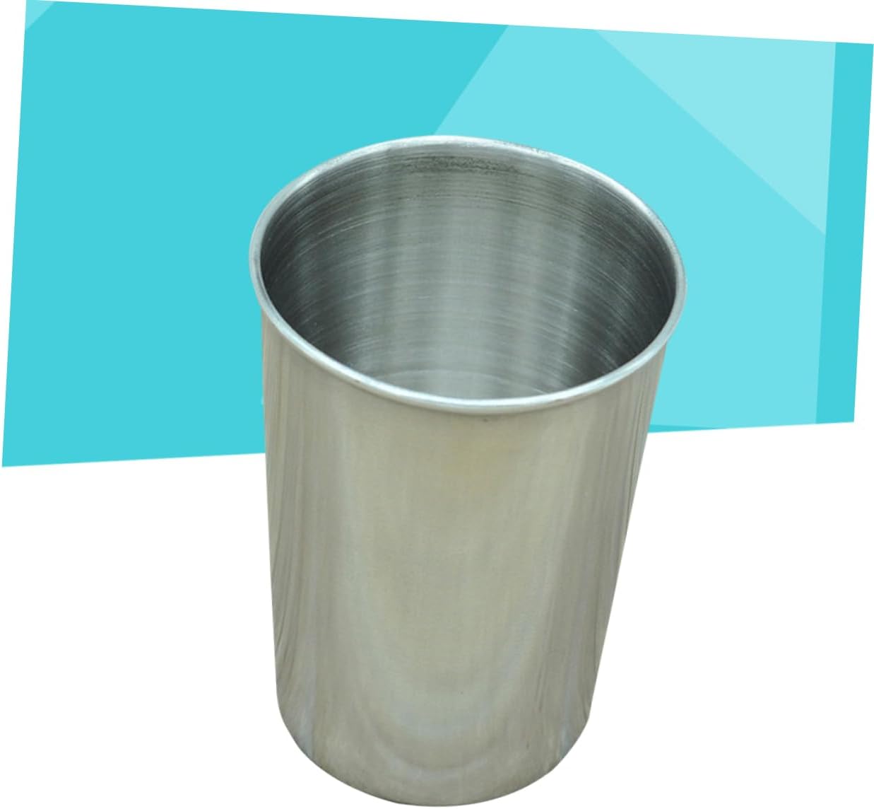 MAGICLULU 2-Pack Stainless Steel Tumbler Reusable Water Toothbrush Cups 180ml Silver