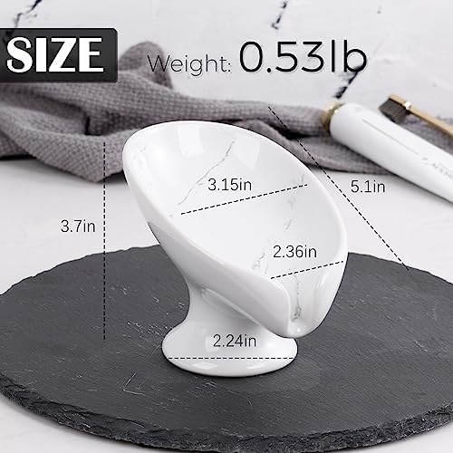 Cleaning Treasures Self-Draining Ceramic Soap Dish