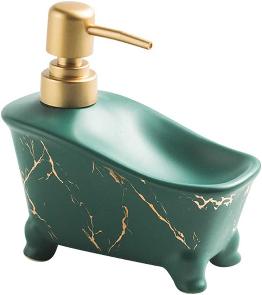 Stunning 350ml Marble Pattern Dispenser with Dual Functions for Bath Kitchen