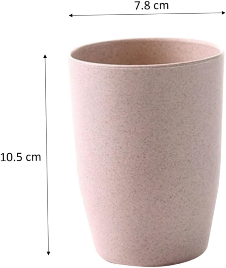Bathroom Wheat Straw Cup Tumbler for Kids and Adults