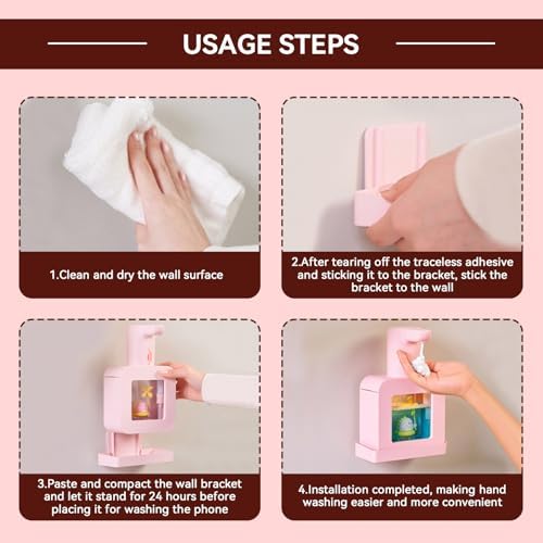 Smart Automatic soap dispenser for kids Pink