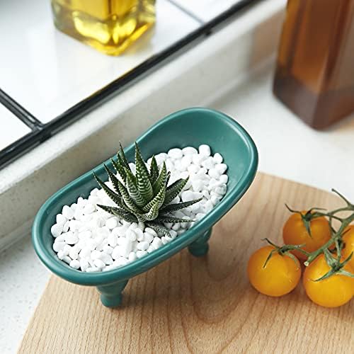 ADORABLE CERAMIC BATHERA SOAP DISH WITH UNIQUE DESIGN PERFECT FOR HOME OR BATH