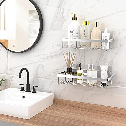 Moforoco Simple Black Organizer for Your Bathroom