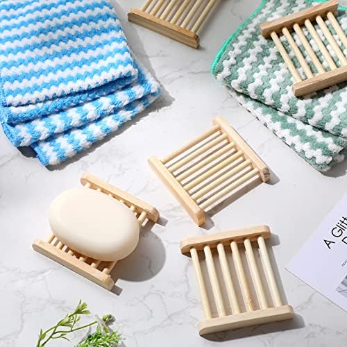 Bath Hand Drying Wooden Soap Holder Reusable Bamboo Sink 50-Piece Set