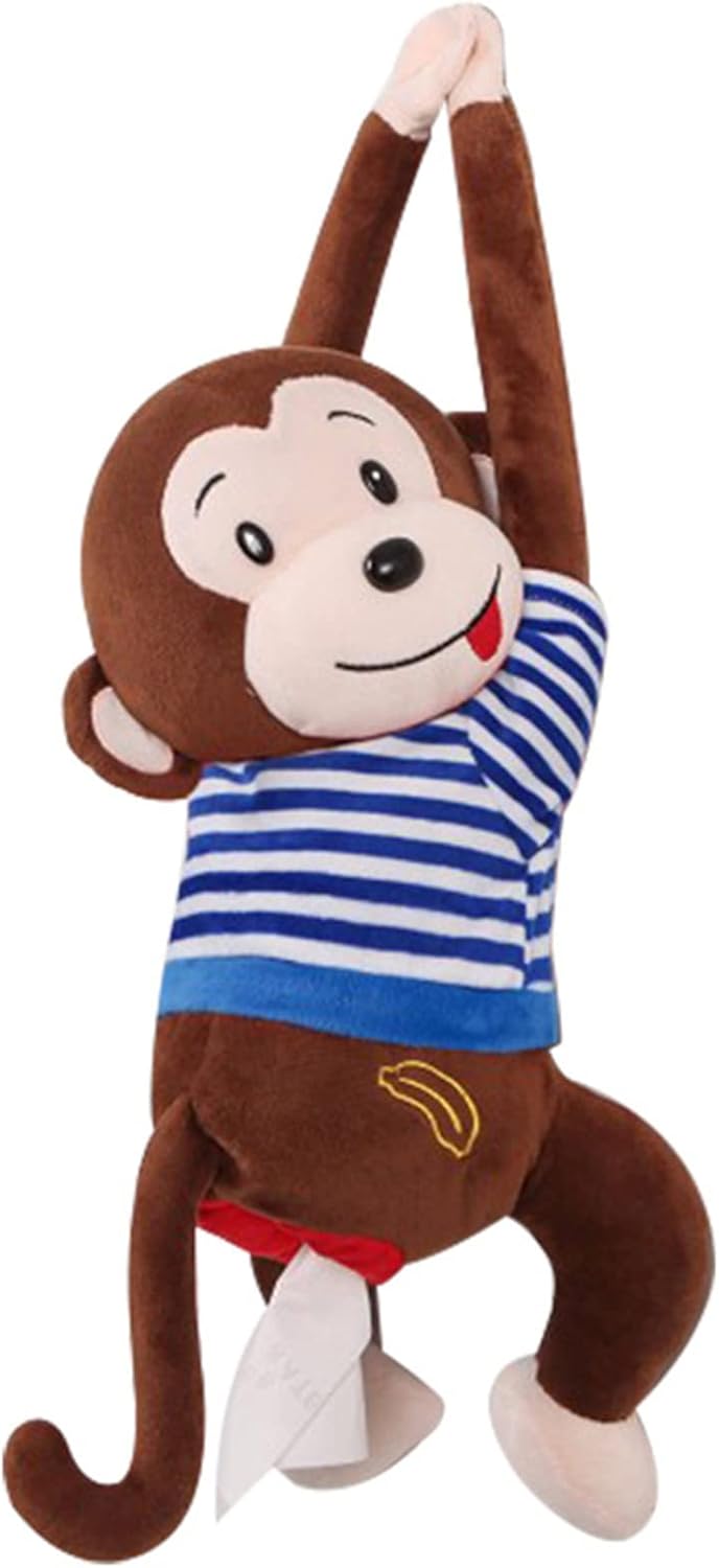 FQQWEE Cartoon Monkey Tissue Holder