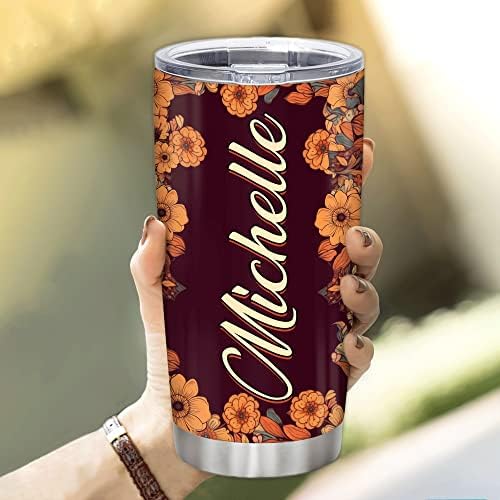 Hyturtle - Personalized Dog Tumbler - Stainless Steel Dog Lovers Gift for Women Kids