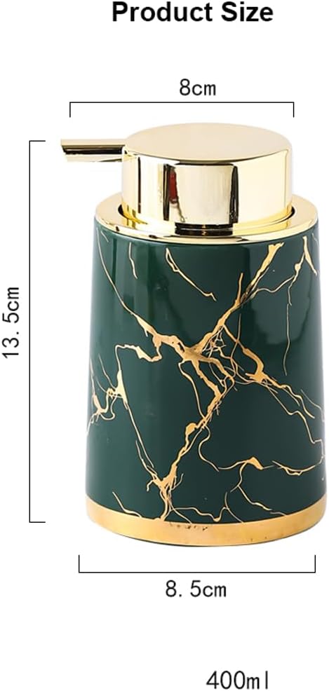 400ml Ceramic Foaming Soap Dispenser with Marble Design