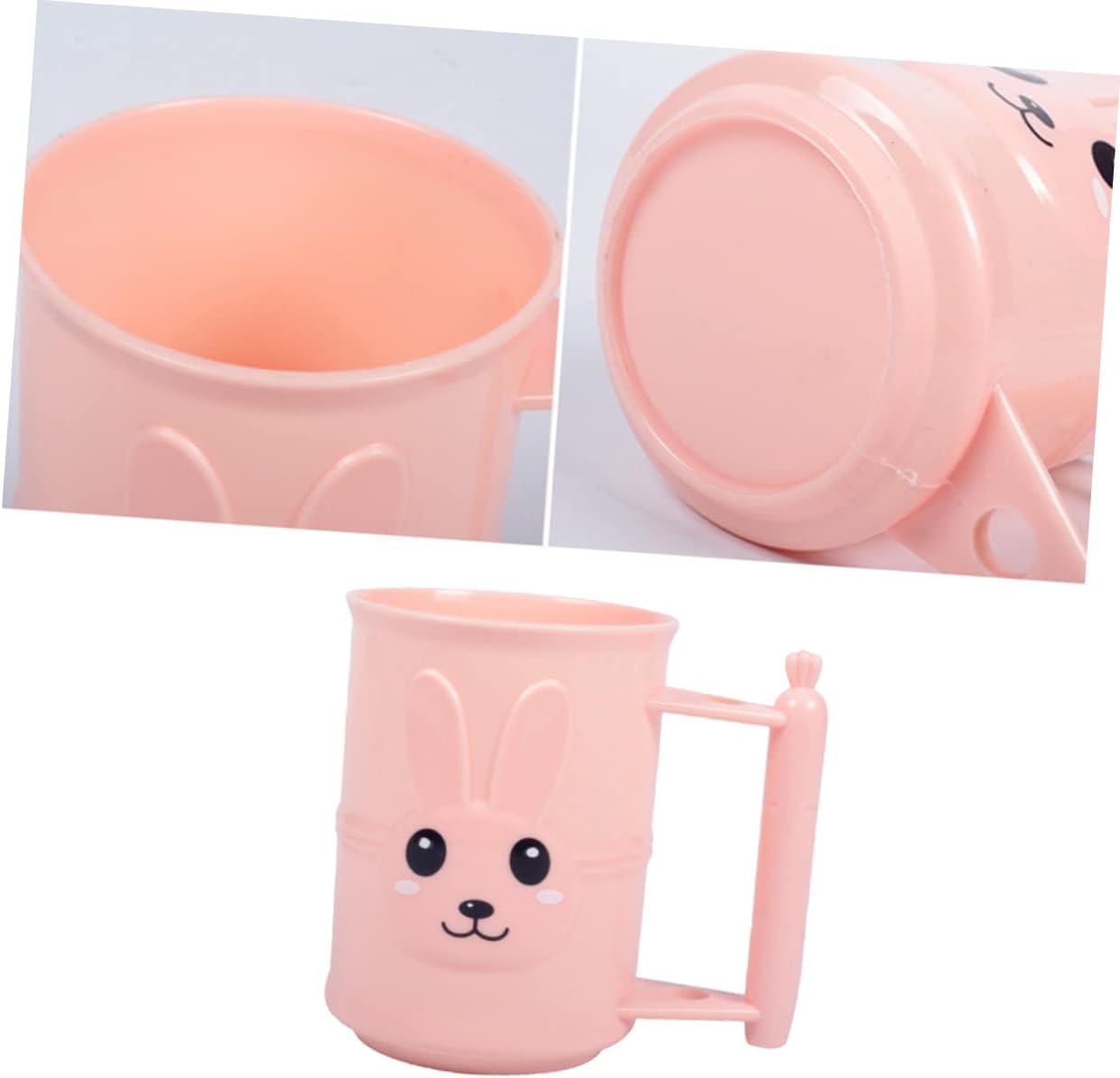 LIFKICH Cartoon Rabbit Toothbrush Holder Portable Bathroom Cup
