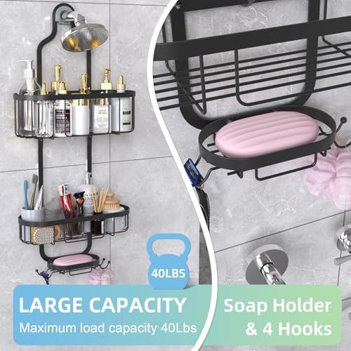Kadolina Hanging Shower Organizer wSuction Cups