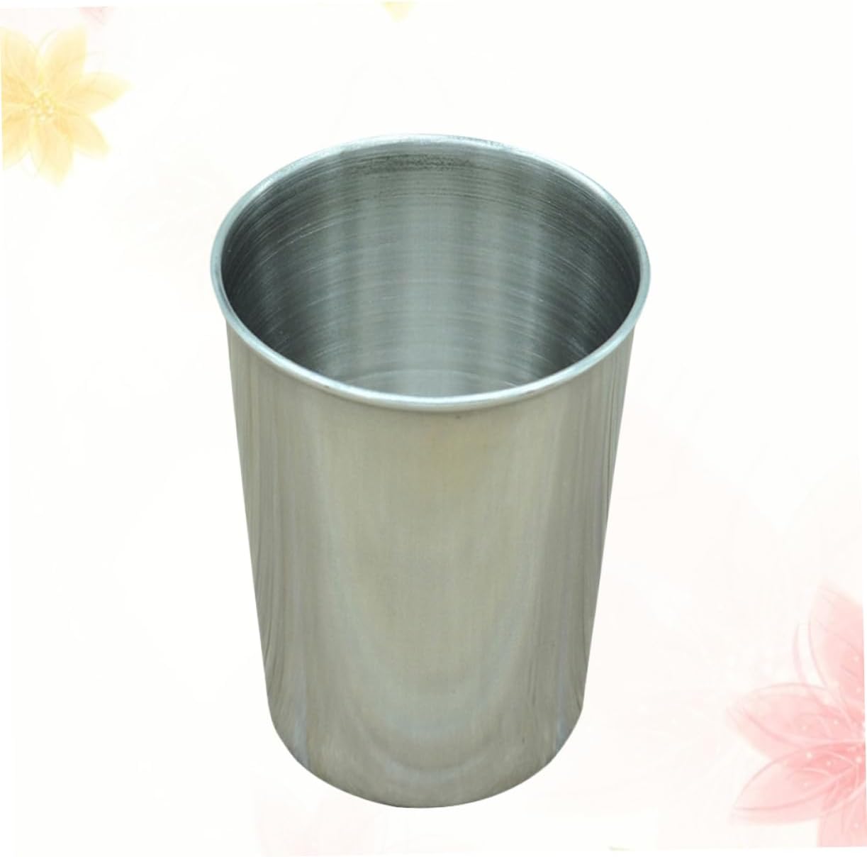 Two-Pack Stainless Steel Water Toothbrush Holder Cups 180ml Everyone Likes