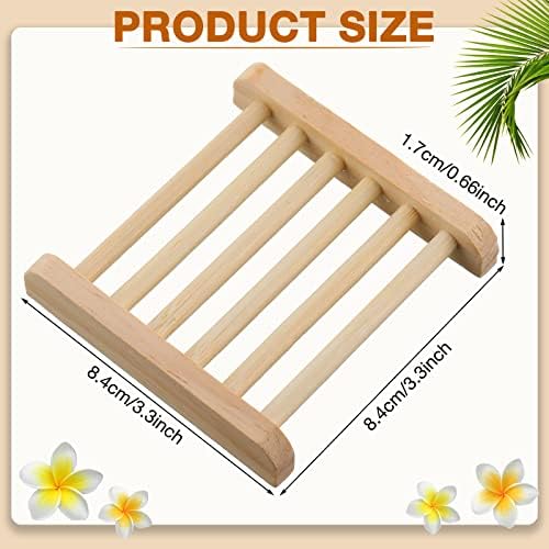 Bath Hand Drying Wooden Soap Holder Reusable Bamboo Sink 50-Piece Set
