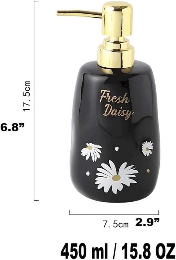 Ceramic Soap Dispenser Luxury Aesthetic Safe Design Home Bathroom Essential