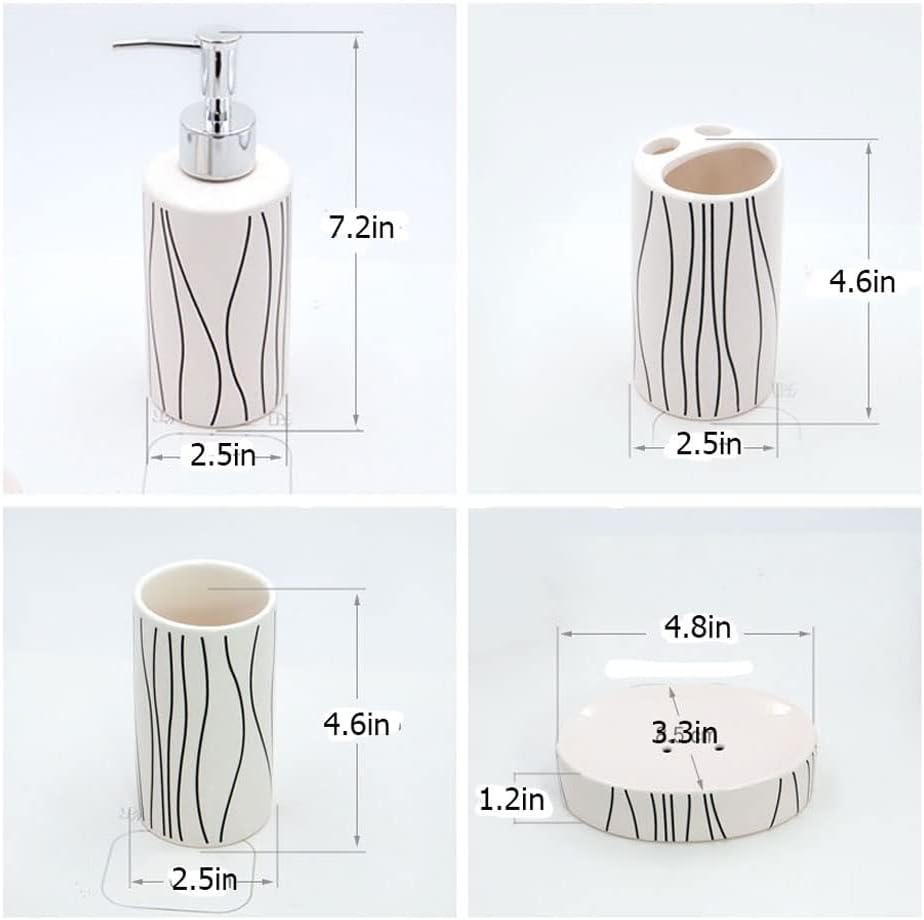 Bathroom Set 5-Piece Dispenser Collection