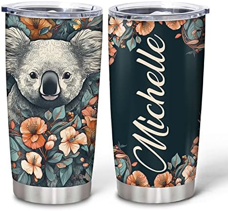 Hyturtle Personalized Koala Lover Stainless Steel Tumbler