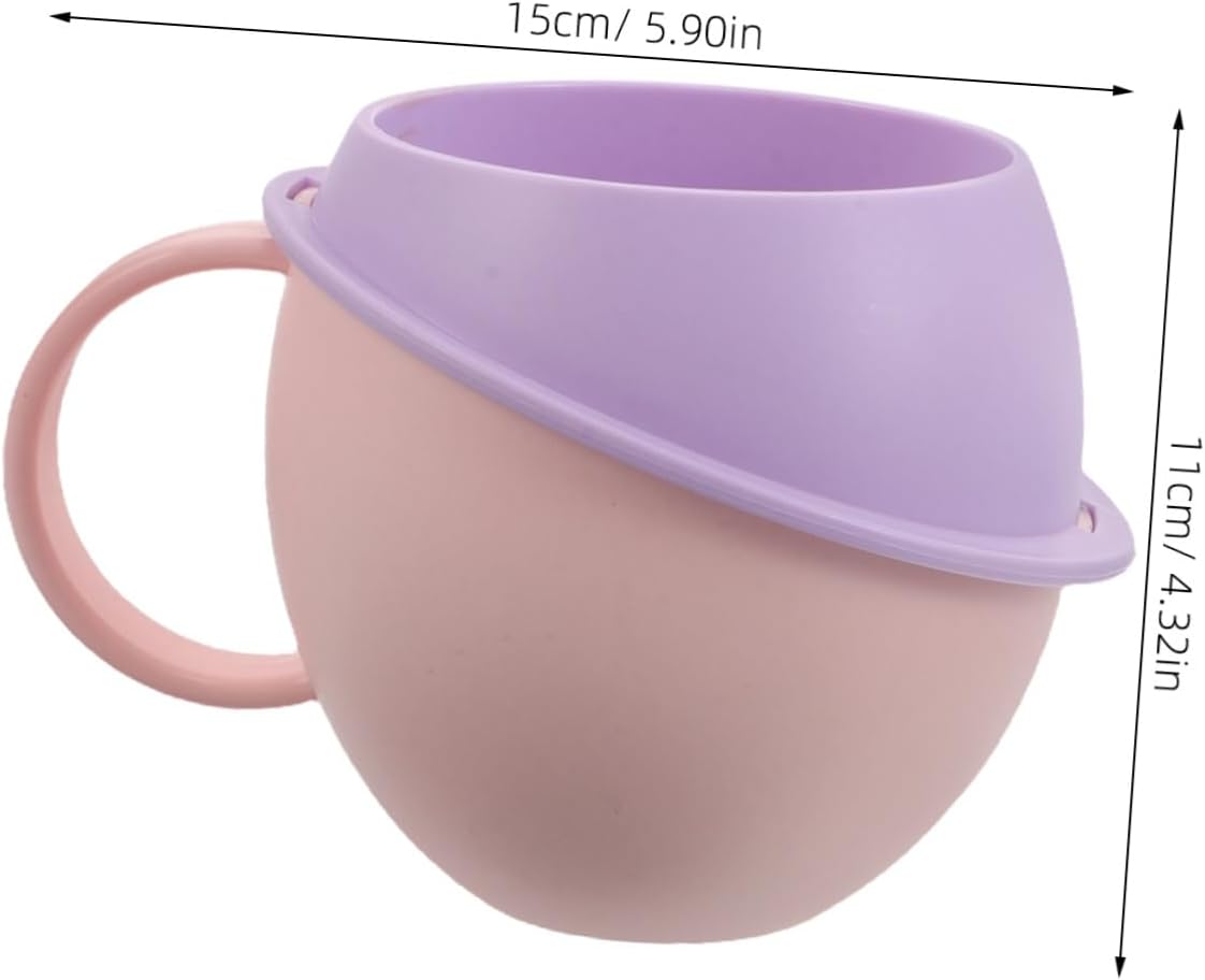 STOBAZA 2pcs Bathroom Mouthwash Cup with Handle