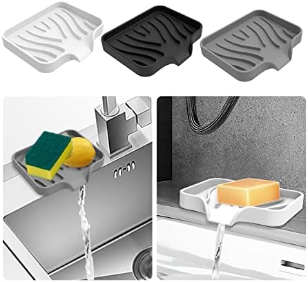 3 pack silicone soap holders for showers baths and MORE