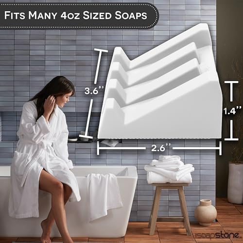 Elevated Silicone Soap Dish 2-Pack