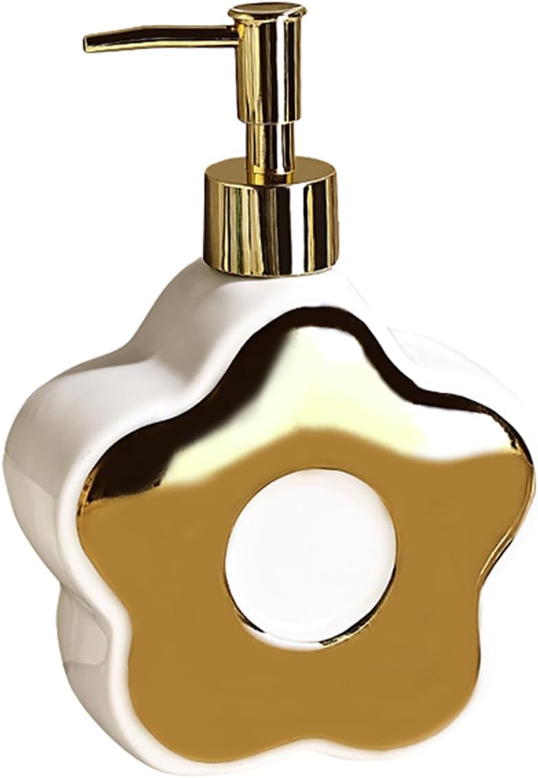 Ceramic Flower Shape Lotion Dispenser 350ml