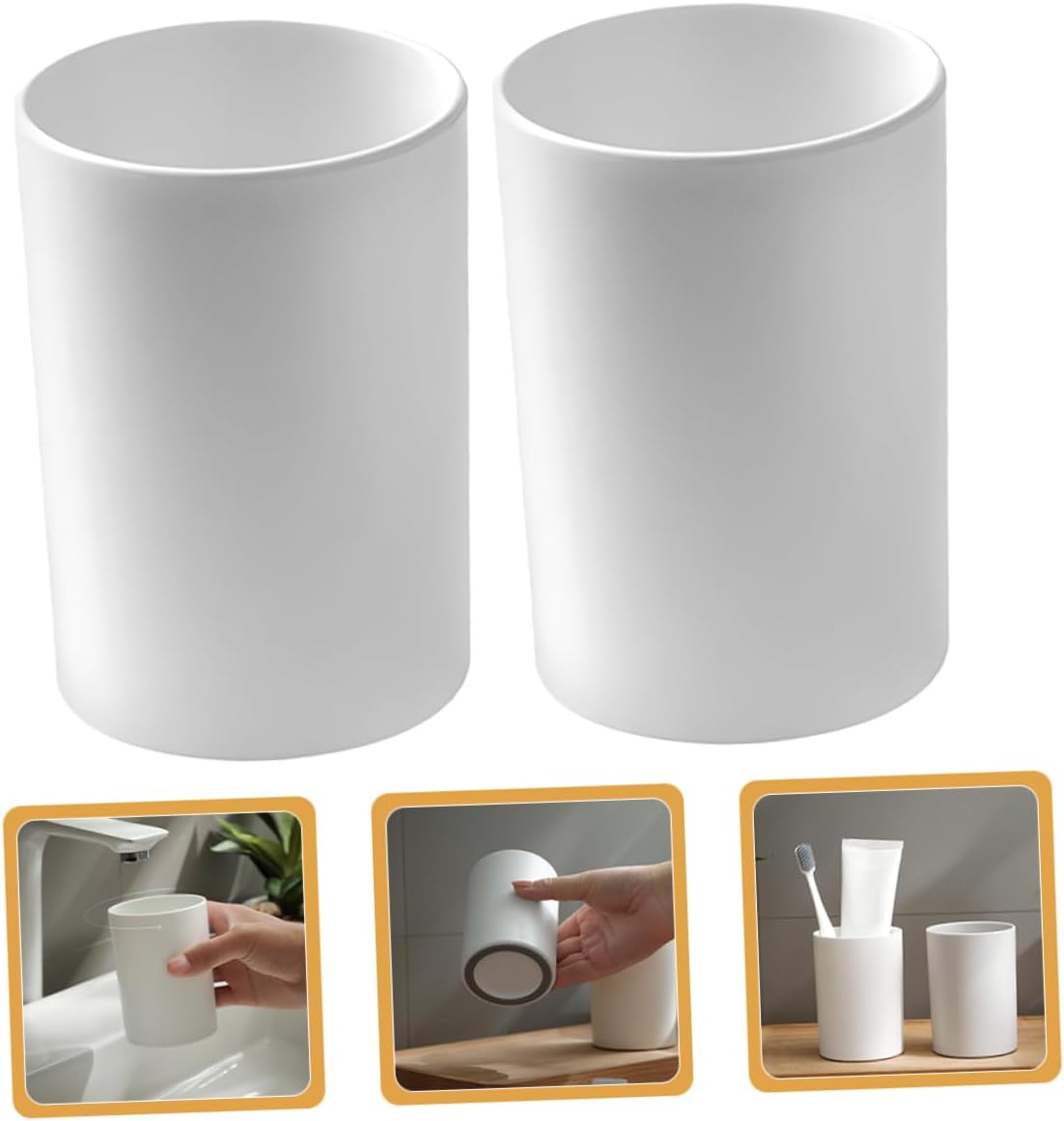 2-Pack Reusable Travel Toothbrush Holder