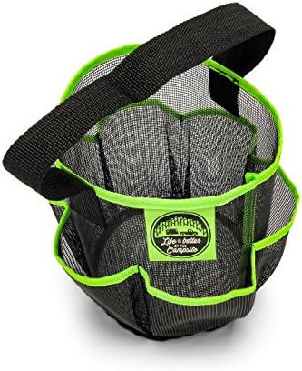 Camco Shower Caddy Black Green Mesh 1