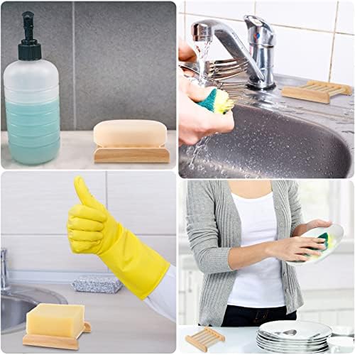 Bath Hand Drying Wooden Soap Holder Reusable Bamboo Sink 50-Piece Set