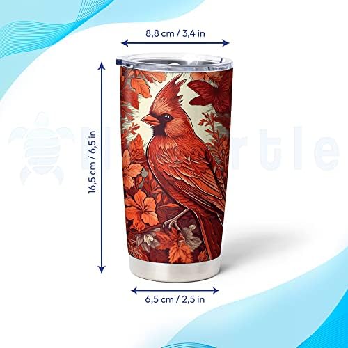 Personalized Stainless Steel Tumbler for Cardinal Lovers