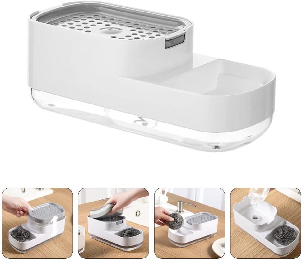 Durable Dish soapand sink sponge holder for home and bathroom