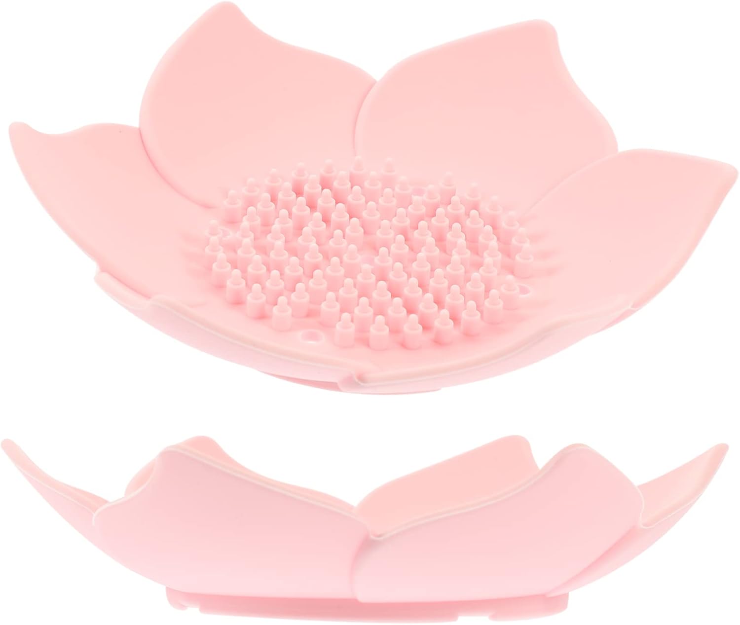 Hoement Flower-Shaped Silicone Soap Dish Holder