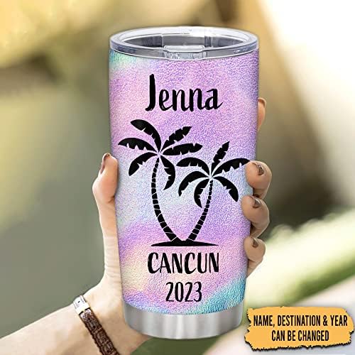 Hyturtle Personalized Palm Tree Tumbler