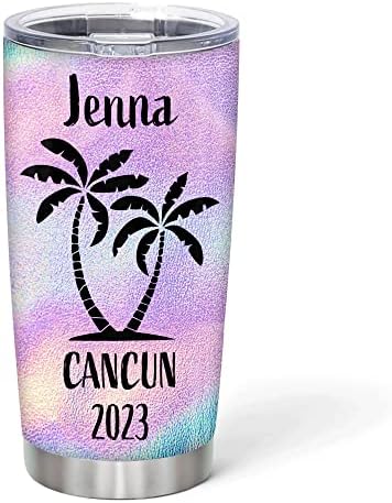 Hyturtle Personalized Palm Tree Tumbler