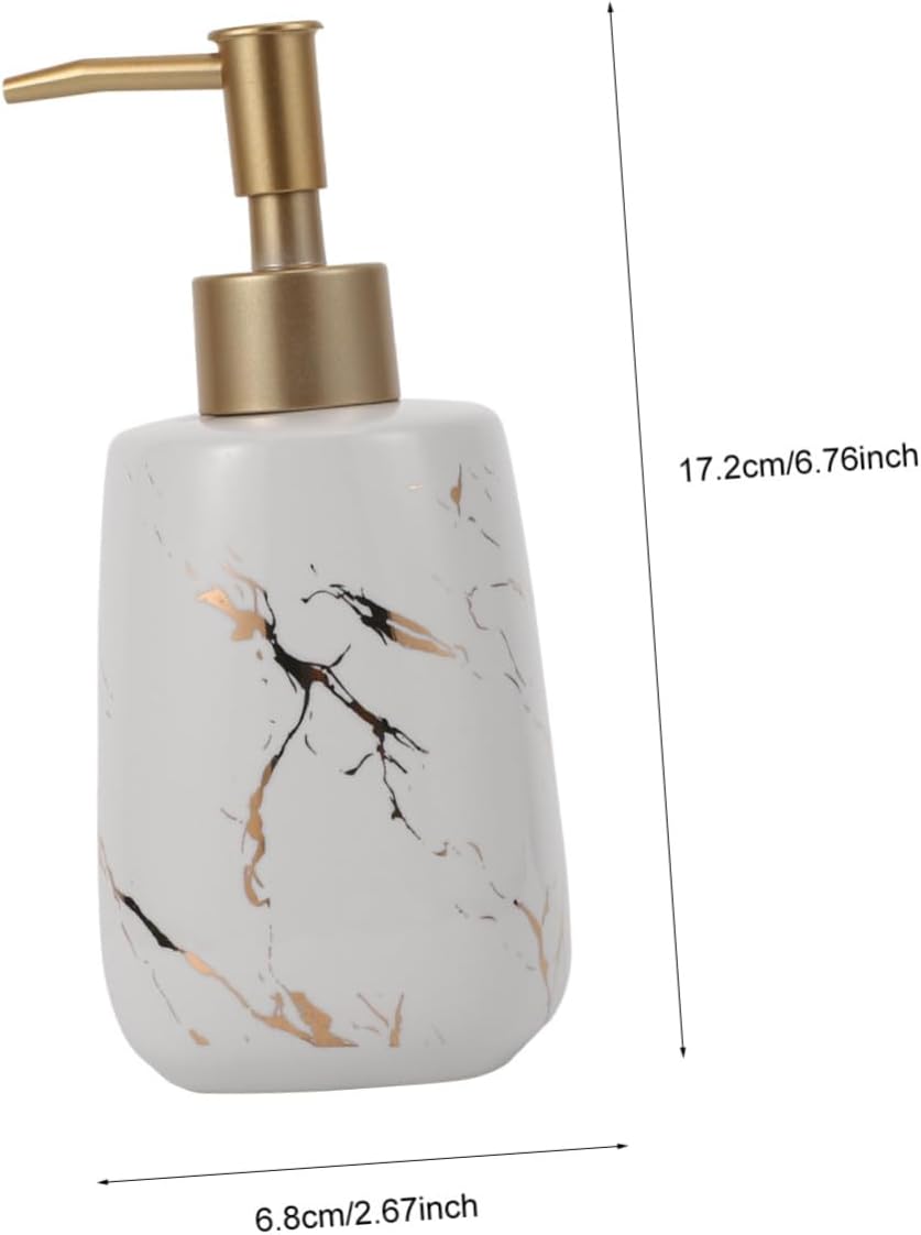 ABOOFAN 3-Piece Marble Soap Dispenser