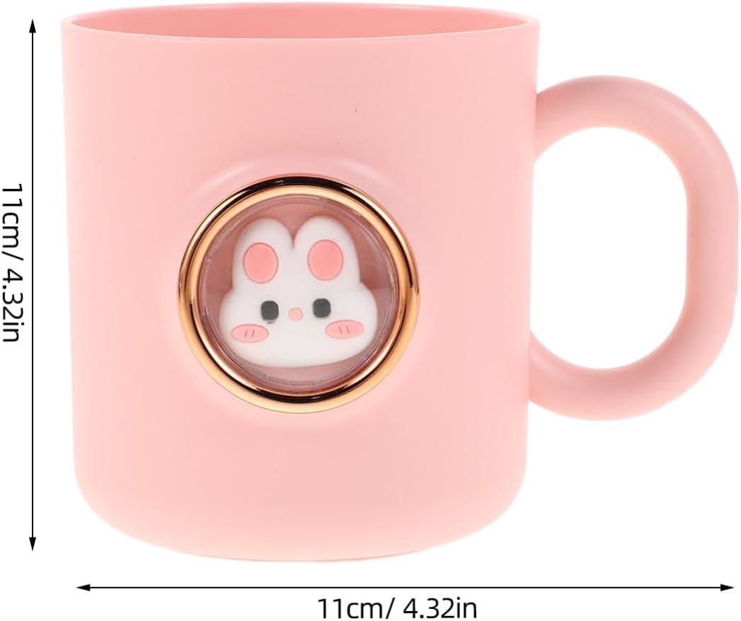 Adorable Cartoon Pink Toothbrush Cup