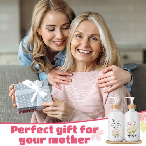 Siner 2-Pack Glass Soap Dispenser for Mom