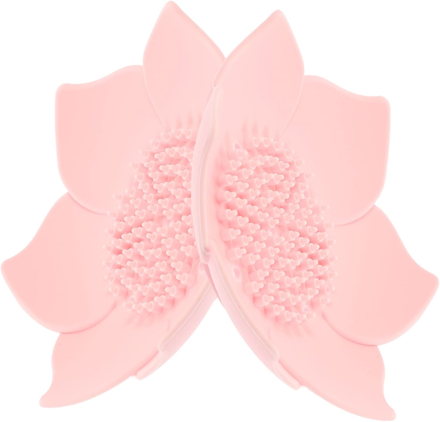2 Pack Pink Floral Silicone Soap Dish Organizer