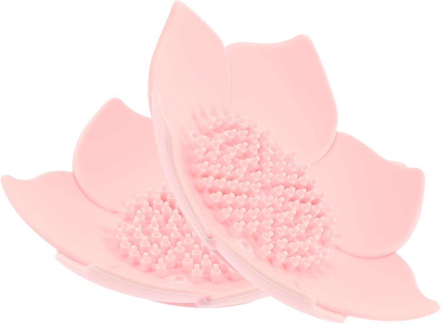 Elegant Silicone Soap Dish Organizer Self-Draining Floral Design