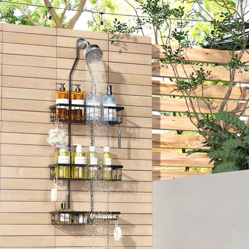 Amawarm Extra Large Hanging Shower Caddy 3 Tier