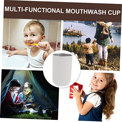 Kontonty Fun Practical Round Steel Bath Storage Cup
