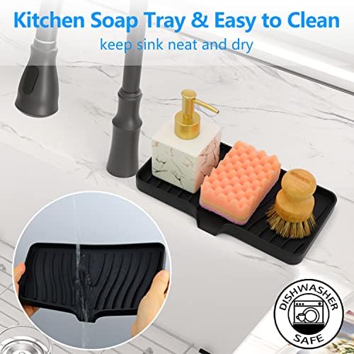 3-Pack Silicone Soap Dishes Set Kitchen and Bathroom Essential