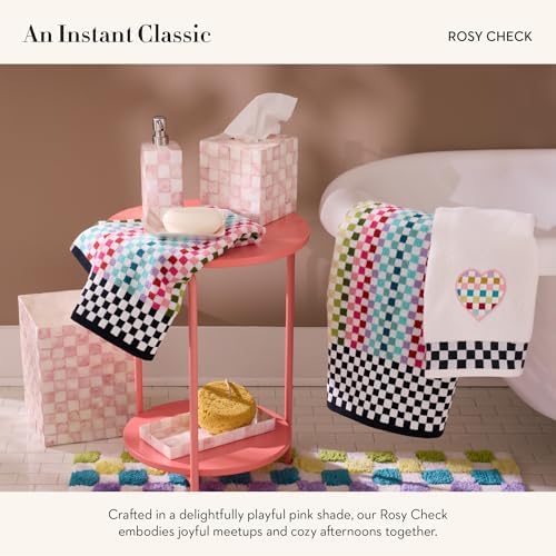 Mackenzie-Childs Decorative Pink-White Check
